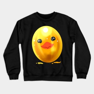 Beautiful painted Easter Egg in Chick Duckling Style Easter Crewneck Sweatshirt